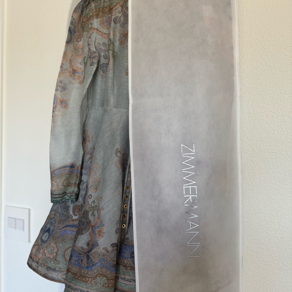Zimmermann Eden Paisley  Long Sleeve Dress - Picture 7 of 8